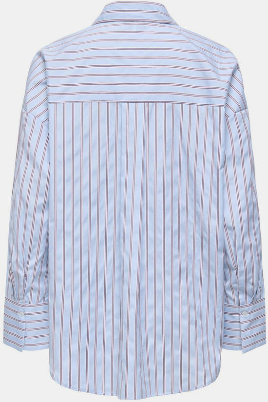 Only Chemise Oregon Dusty Blue Stripes:Fig