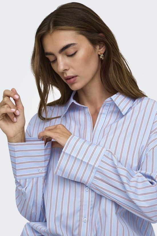 Only Chemise Oregon Dusty Blue Stripes:Fig