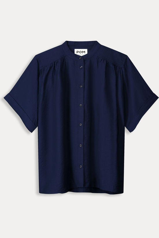 Pom Amsterdam Chemise Deep Dark Blue Blue