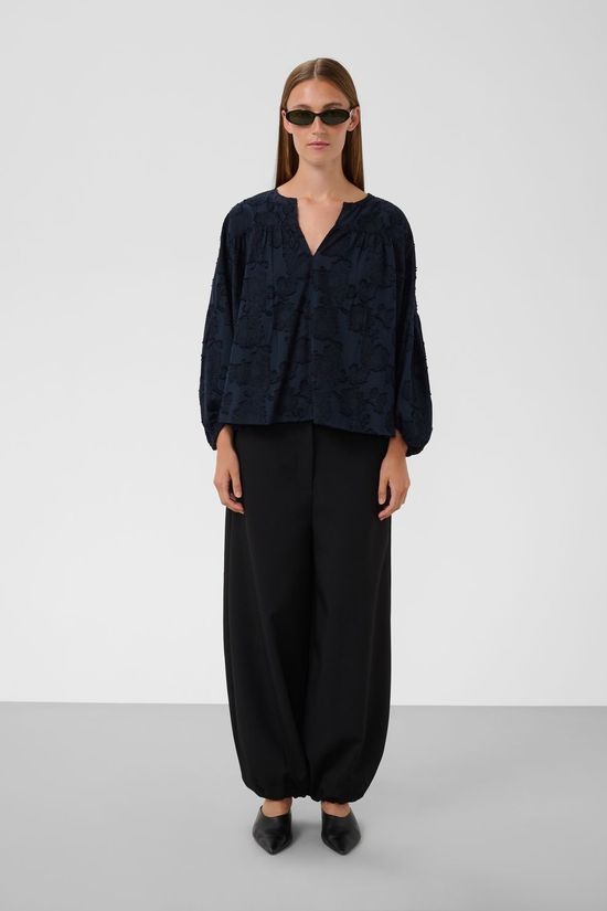 Soaked in Luxury Chemisier Aronia Gathered Night Sky