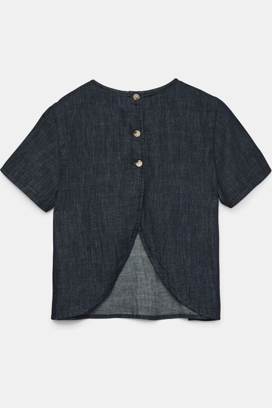 Vero Moda Blouse VmKirstin Si353 Dark Blue Denim