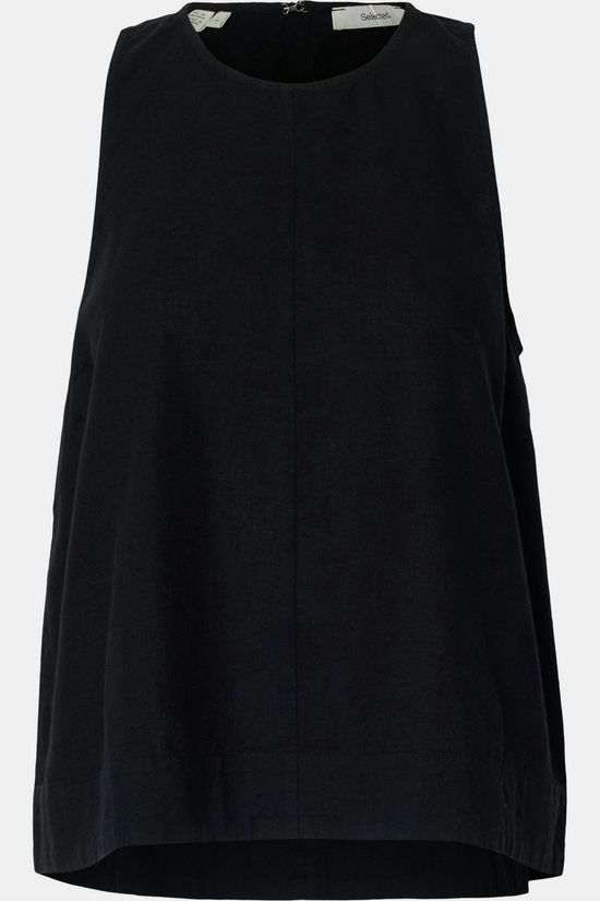 Selected Chemisier Luisa Linen Black
