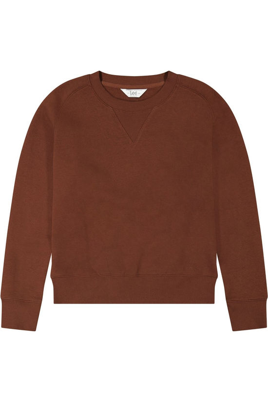 LEE Pull Raglan Crew Luxe Brown