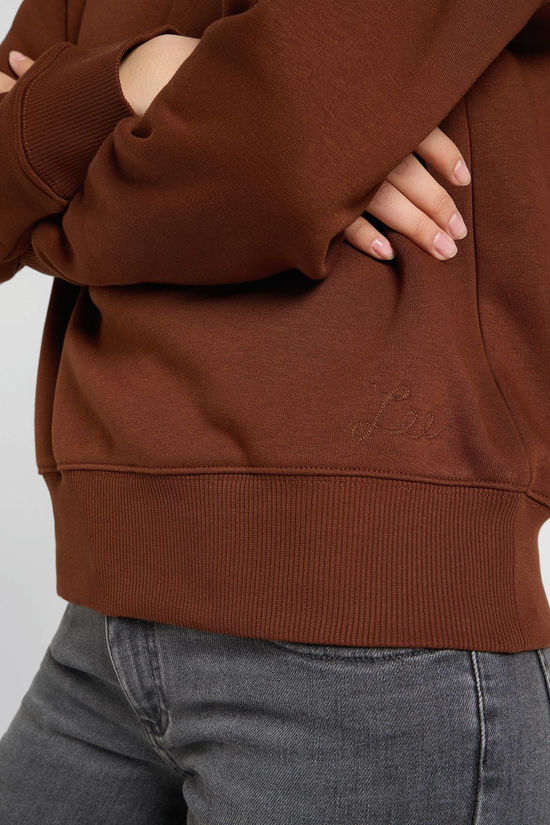 LEE Pull Raglan Crew Luxe Brown