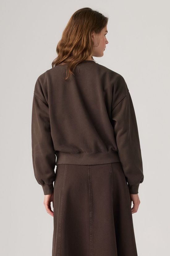 Levi's Trui Vintage Boxy Sweatshirt H226 Womens Fleece Java Brushed Fleece