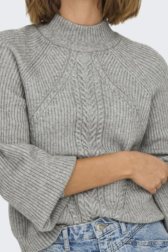 Only Sous-Pull Katia Detail Medium Grey Melange Detail:Melange