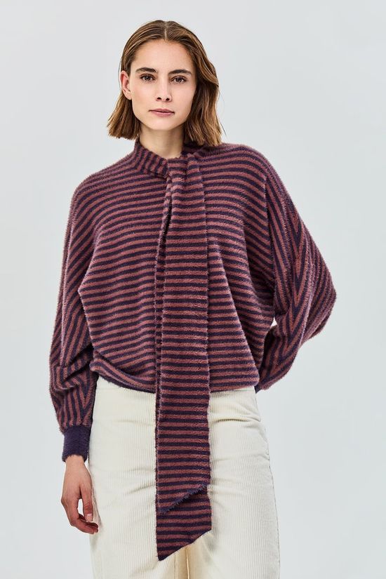 CKS Femmes Sous-Pull Pattabo Brown Dark