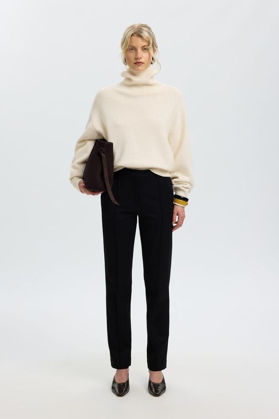 Selected Sous-Pull Slwellie Roll Neck Egret