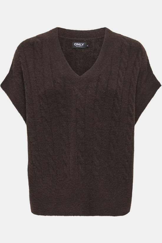 Only Pull Melody Vest Coffee Bean