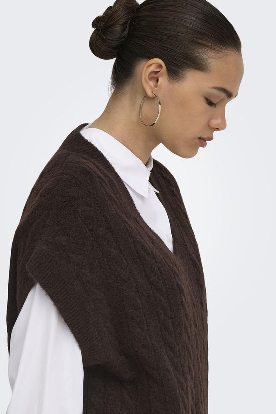 Only Pull Melody Vest Coffee Bean