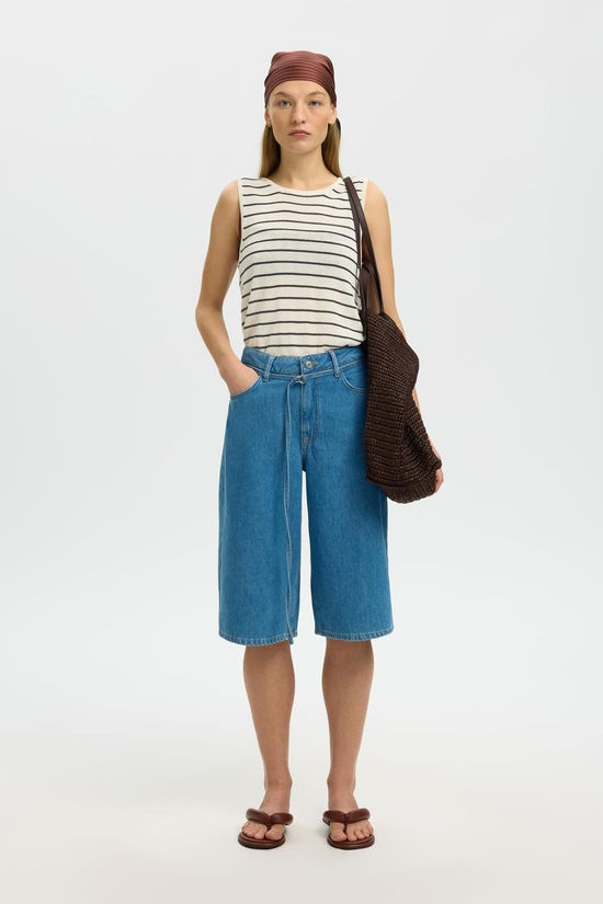 Selected Pull Moon Sus Birch / Stripes:Black