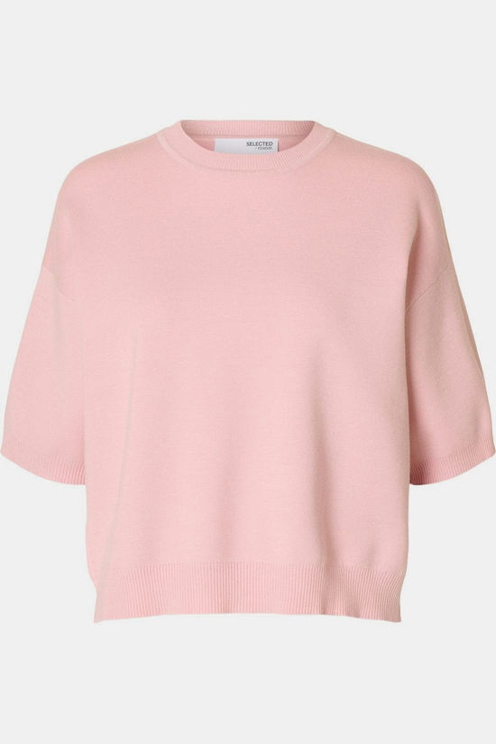 Selected Trui Kamma Bleached Mauve
