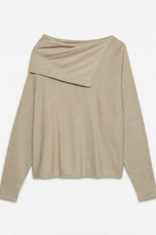 Vero Moda Trui Happiness Savannah Tan Detail:Melange