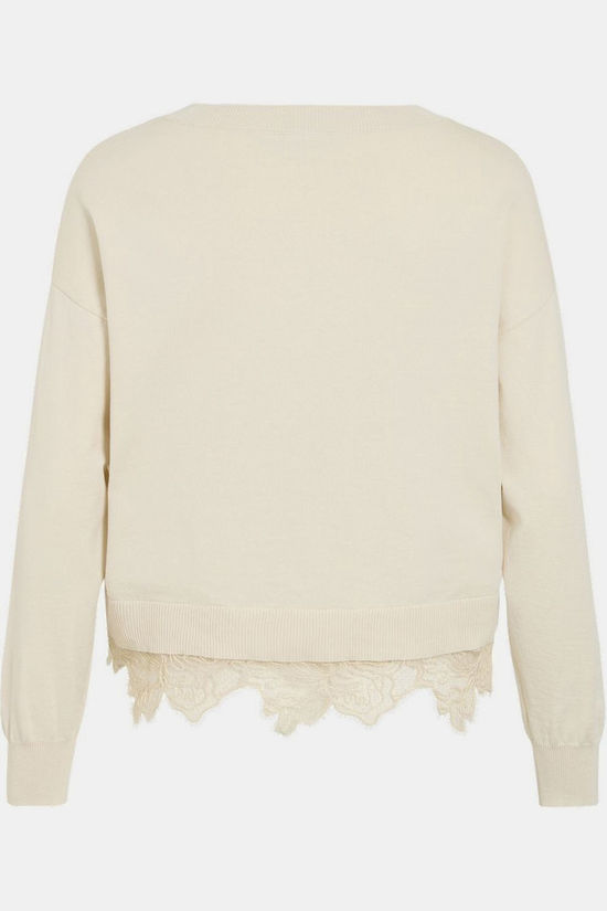 Vila Pull Odine Lace Birch