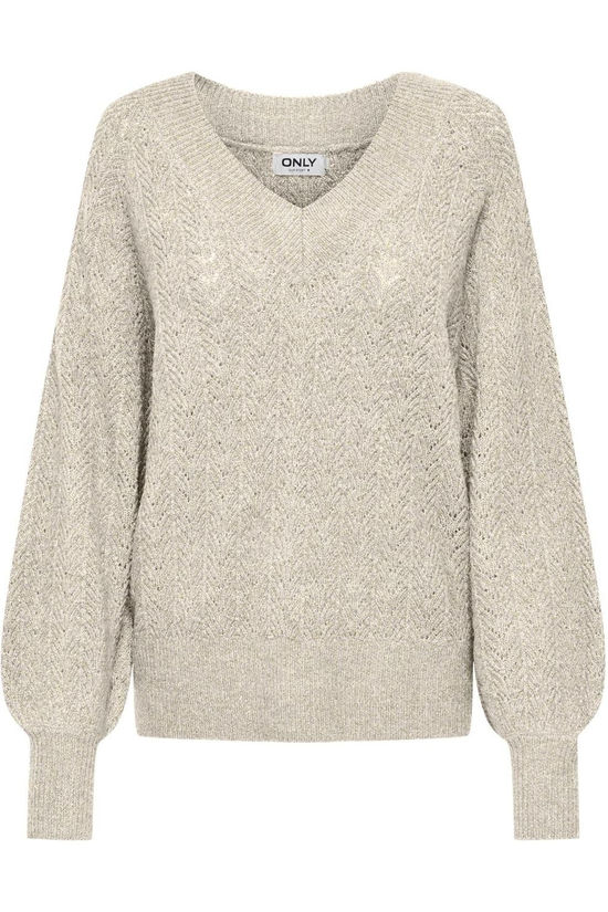 Only Pull Lucilla Glitter Ecru/Gold