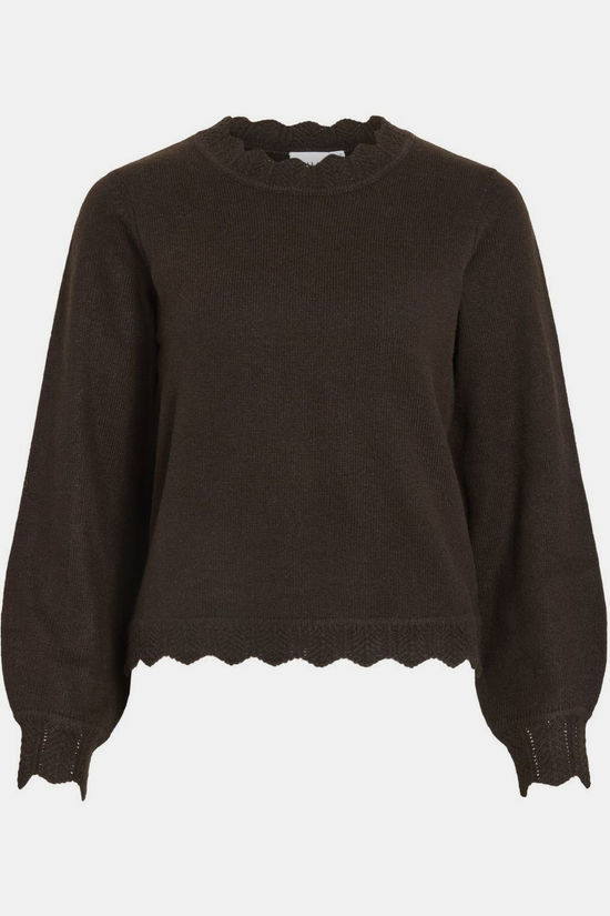 Vila Pull Nikolina Coffee Bean Detail:Melange