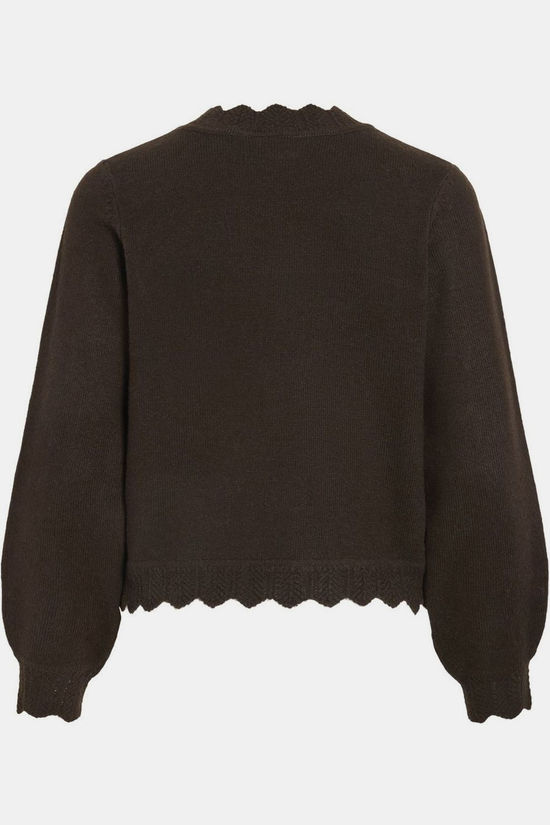 Vila Pull Nikolina Coffee Bean Detail:Melange