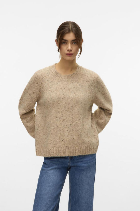 Vero Moda Pull Ingrid Silver Mink Detail:W. Melange Ll13 From Color Book