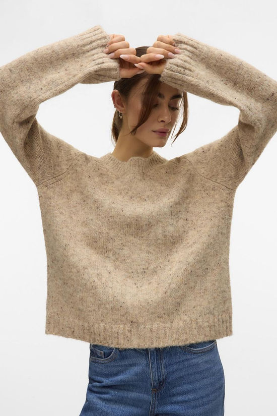 Vero Moda Pull Ingrid Silver Mink Detail:W. Melange Ll13 From Color Book