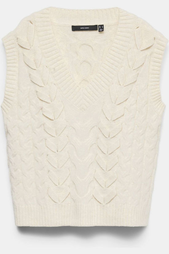 Vero Moda Pull Marla Vest Birch Detail:Melange