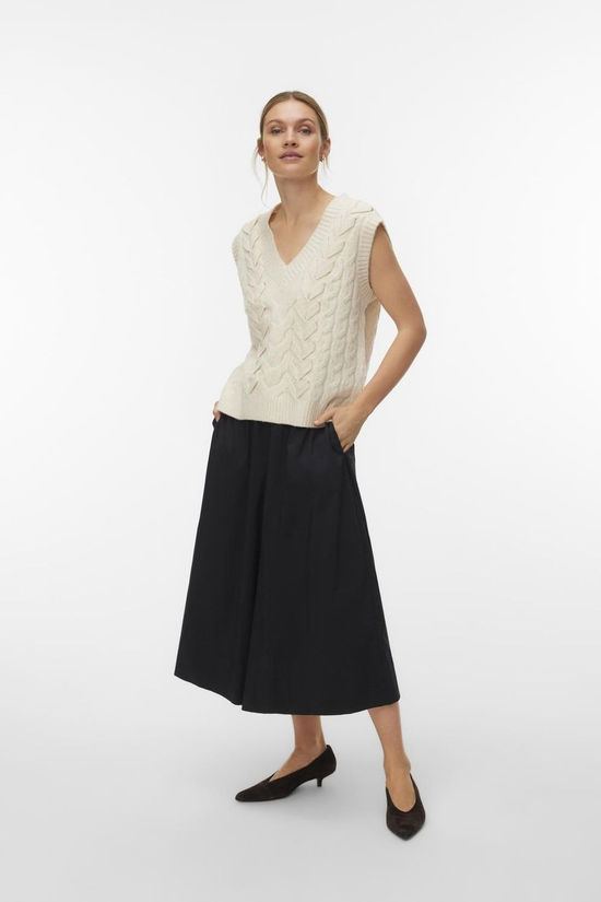 Vero Moda Pull Marla Vest Birch Detail:Melange