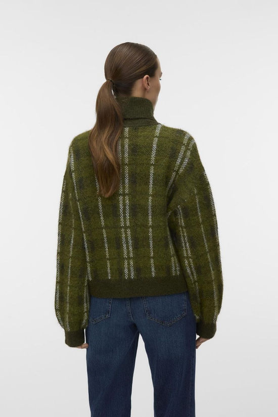 Vero Moda Pull Toby Highneck Forest Night Detail:W. Birch/Sphagnum