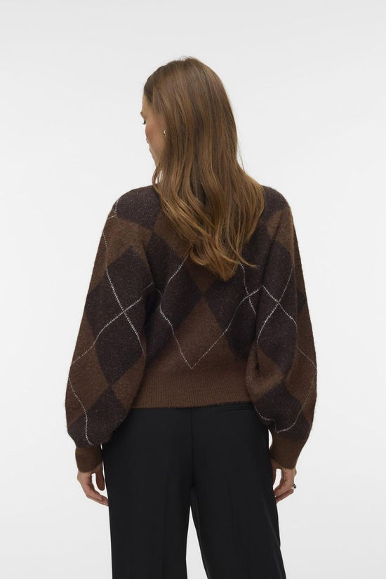 Vero Moda Pull Darla Rollneck Cocoa Brown Detail:W. Chocolate Torte And Birch