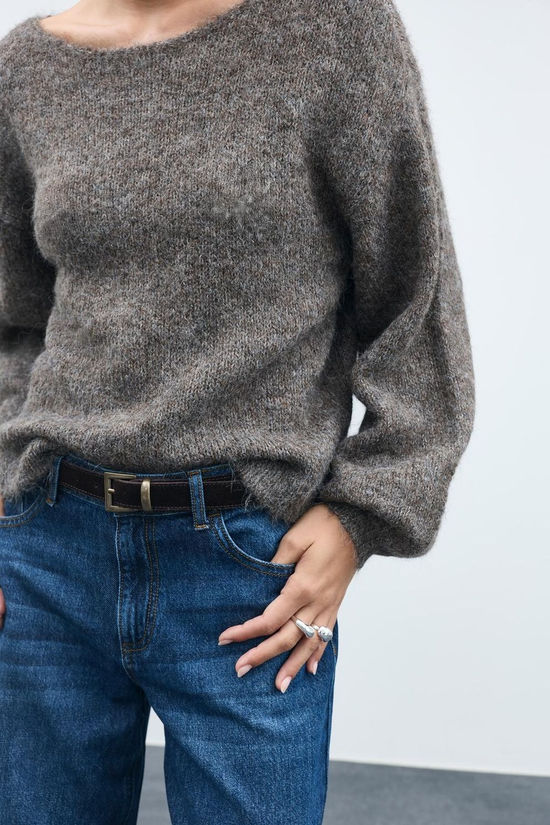 Vila Pull Marley Falcon Detail:Melange