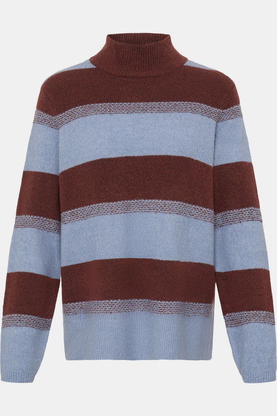 Ichi Pull Edeen4 Madder Brown Stripe