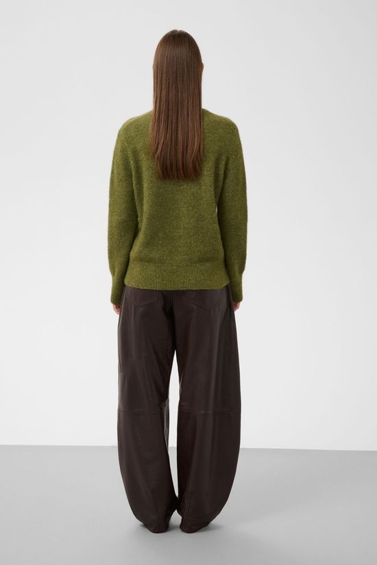 Soaked in Luxury Pull Anina Molina Crew-Neck Loden Green Melange