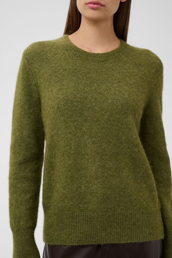 Soaked in Luxury Pull Anina Molina Crew-Neck Loden Green Melange