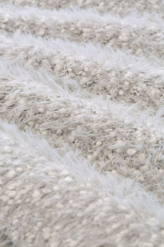 Tom Tailor Pull Featheryarn Light Grey Knit Structure