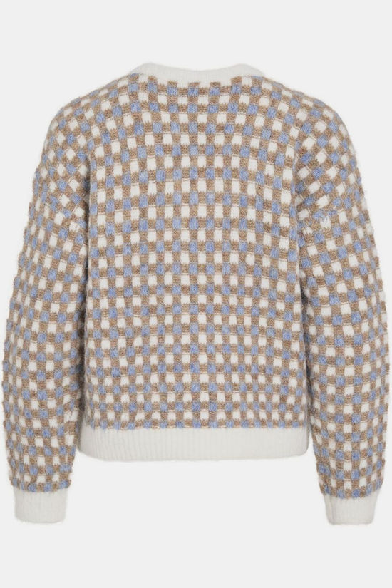 Vila Pull Aldis Cloud Dancer Checks:Nuthatch/Blue Shadow
