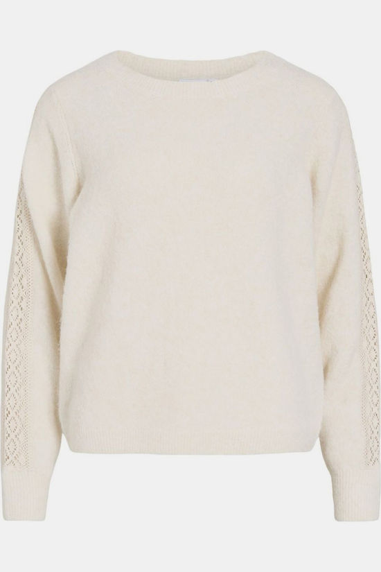 Vila Pull Hilde Boatneck Lace Birch