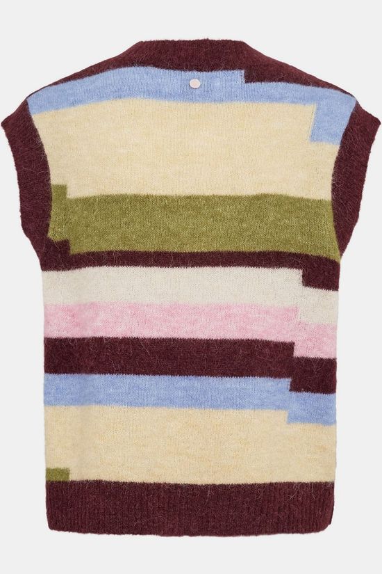 Numph Cardigan Riette Pixel Stripe Fig
