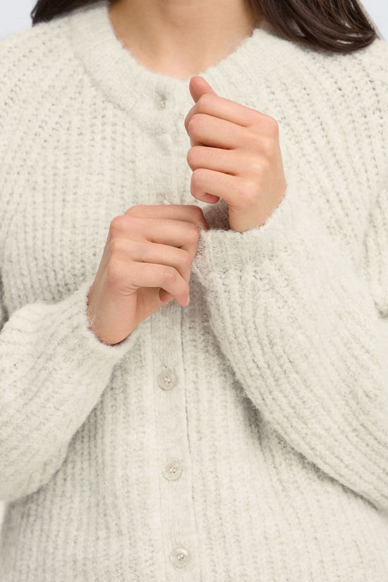 Fransa Cardi Charleen Oatmeal Melange