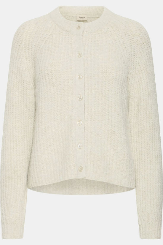 Fransa Cardi Charleen Oatmeal Melange