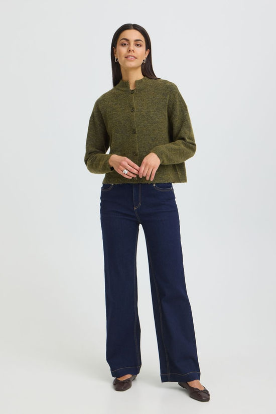 Fransa Cardi Sanny Fir Green Melange