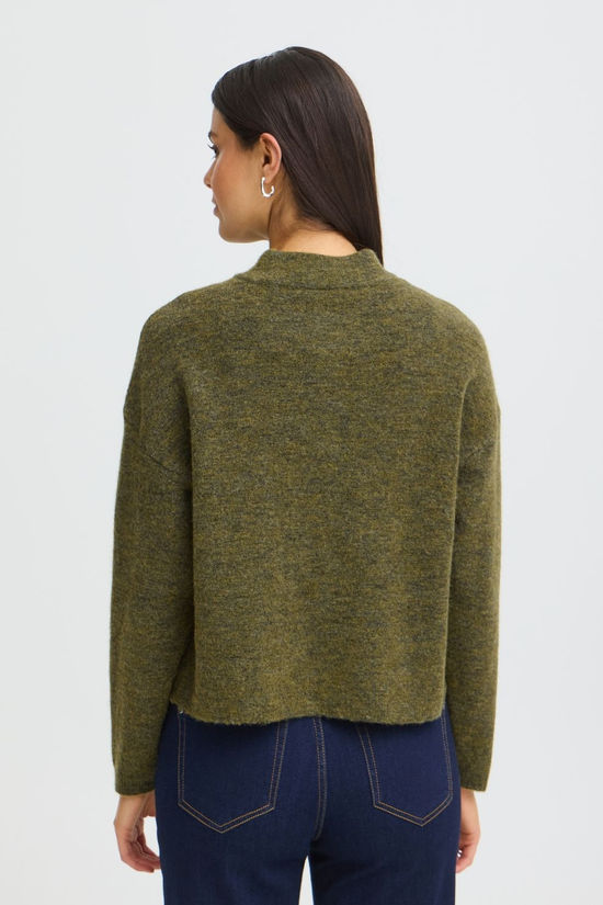 Fransa Cardi Sanny Fir Green Melange