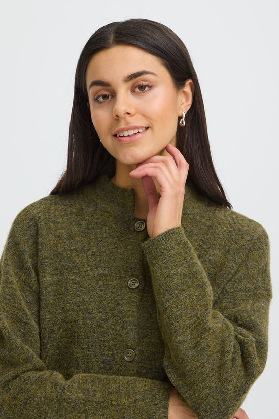 Fransa Cardi Sanny Fir Green Melange