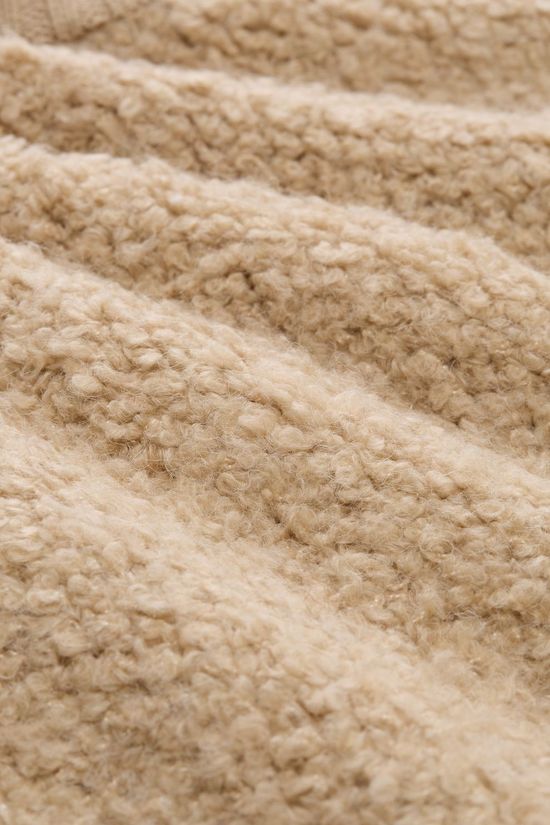 Tom Tailor Cardigan Bouclé Vest With Zipper Gravel Beige Melange