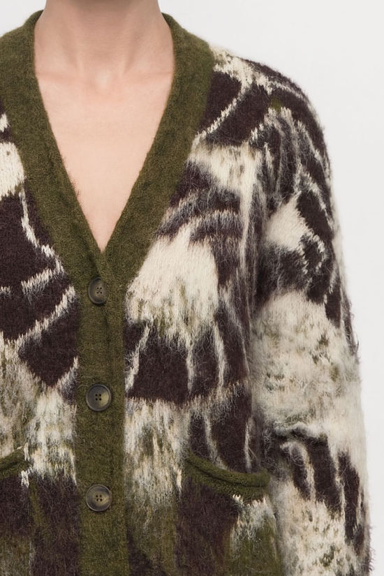 Object Cardigan Rabia Oz E Martini Olive