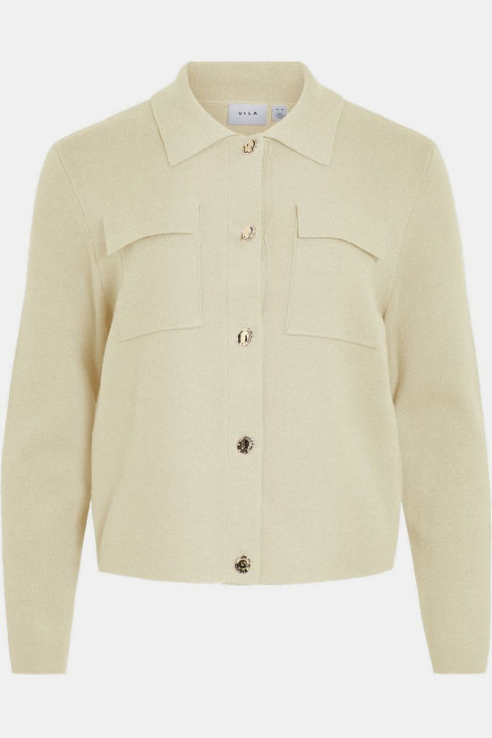 Vila Cardigan Gabe Super Light Natural Melan