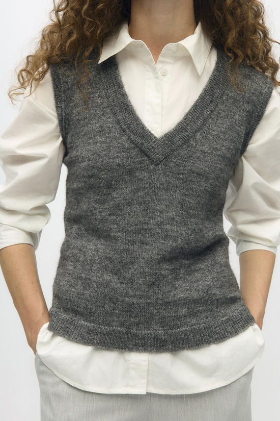 Object Cardigan Denisi Medium Grey Melange