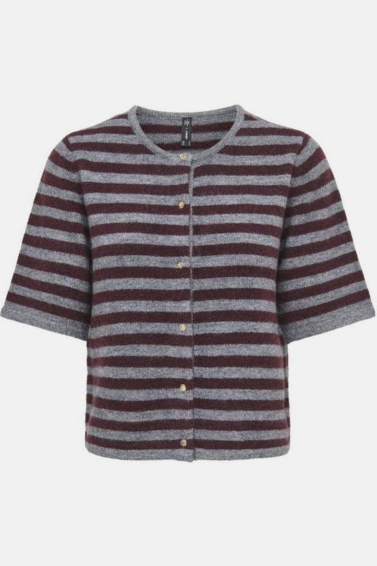 Only Cardigan Onlsia 2/4  Medium Grey Melange Port Royale/Mel/Gold Button