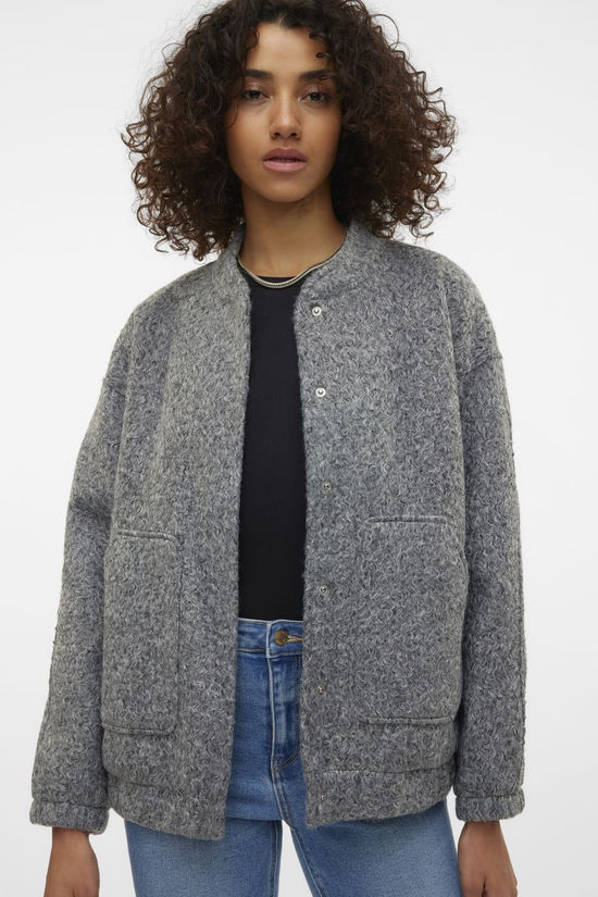 Vero Moda Blazer Amber Elite Bomber Medium Grey Melange