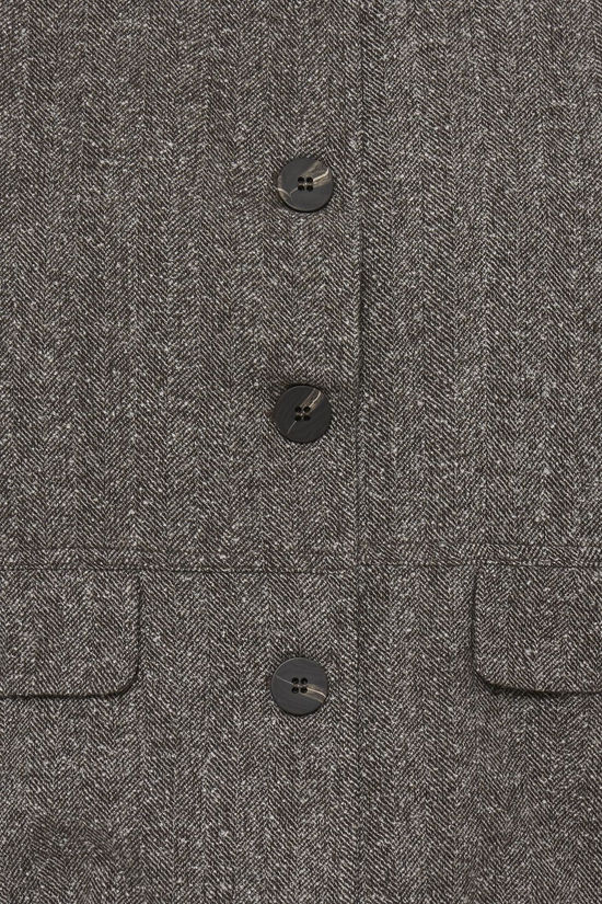 Fransa Blazer Vea Hot Fudge Herringbone