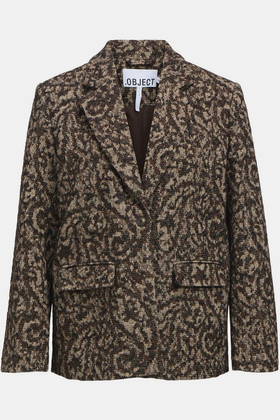 Object Blazer Olena Re Seal Brown
