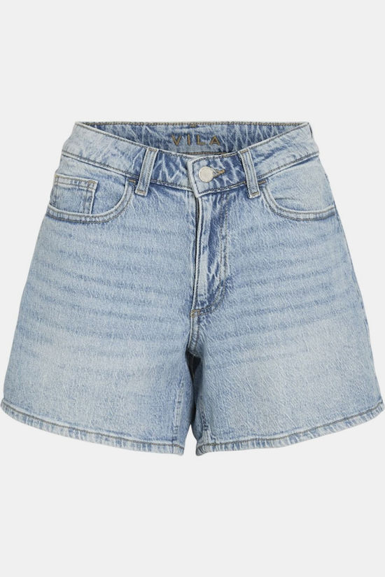 Vila Short Jaf Denim Light Blue Denim