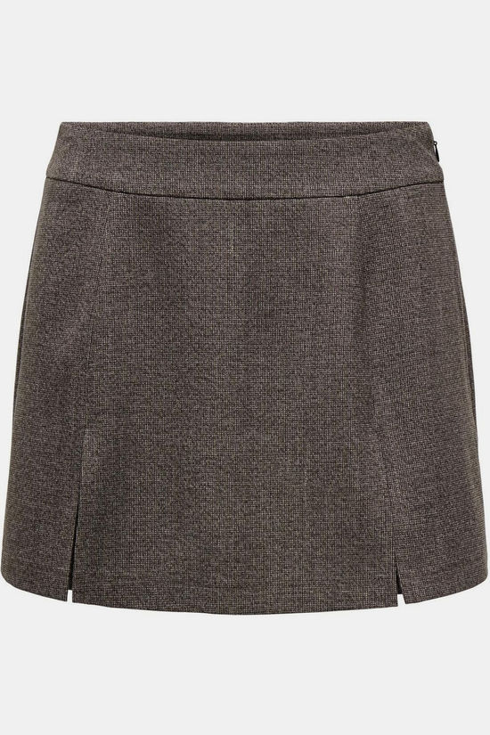 Only Short Elly Black Detail:White Pepper W. Dark Brown Melange